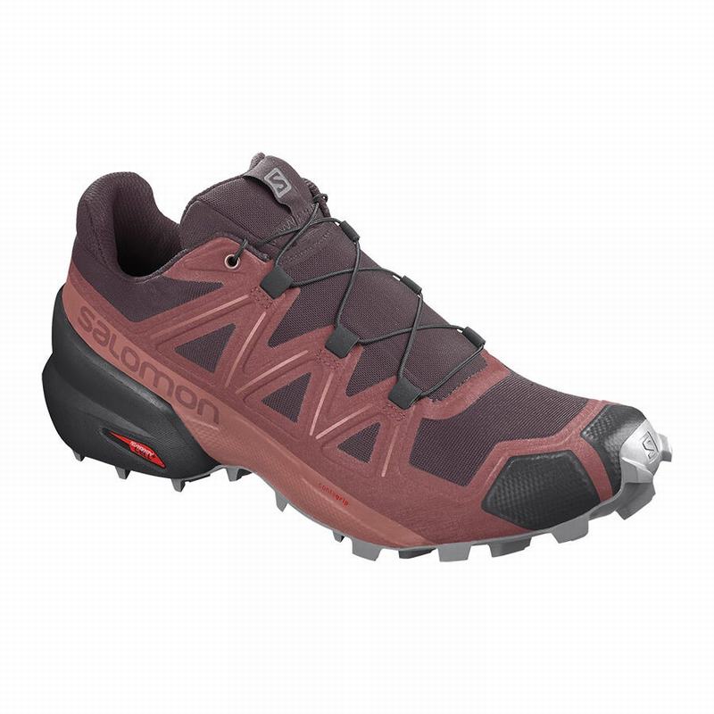 Salomon SPEEDCROSS 5 Zapatillas Trail Running Mujer - Rojas - Colombia (25146-CYVS)